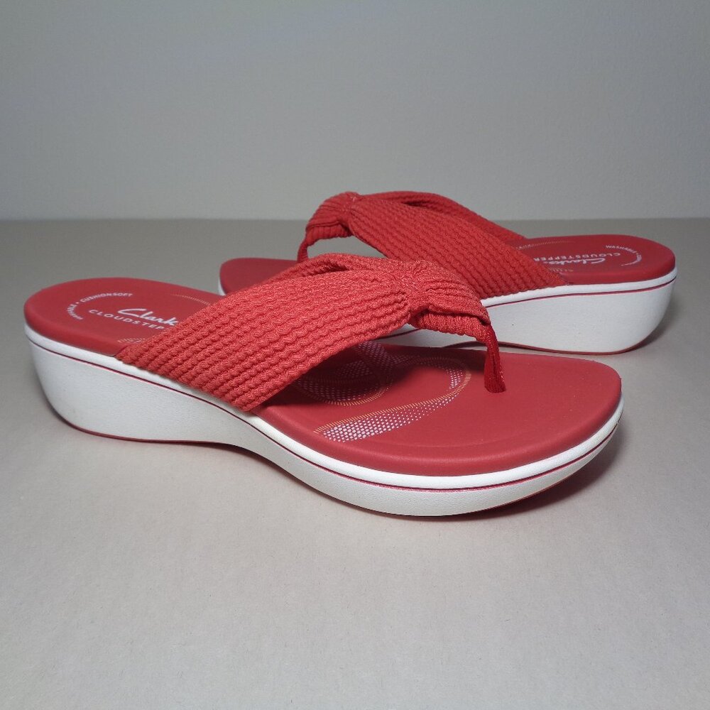 Clarks Size 6 M / BreezeRae ERIN / Cherry / Sandals New Women's Shoes